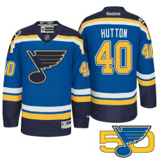 St. Louis Blues Carter Hutton #40 Blue 50th Anniversary Jersey