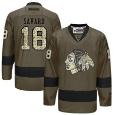 Chicago Blackhawks Denis Savard #18 Green Camo Player Jersey