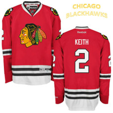 Chicago Blackhawks #2 Duncan Keith Red Home Premier Jersey