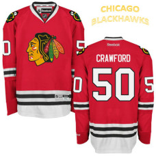 Chicago Blackhawks #50 Corey Crawford Red Home Premier Jersey