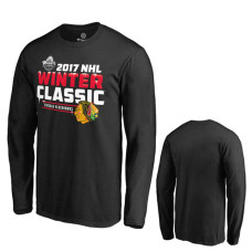 Chicago Blackhawks 2017 Winter Classic Long Sleeve Black T-shirt