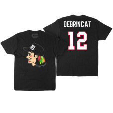 Chicago Blackhawks #12 Alex DeBrincat Black Hockey Club Game On T-shirt