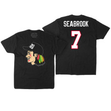 Chicago Blackhawks #7 Brent Seabrook Black Hockey Club Game On T-shirt