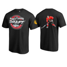 Chicago Blackhawks Henri Jokiharju Black 2017 Draft Player Pictorial T-shirt