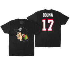 Chicago Blackhawks #17 Lance Bouma Black Hockey Club Game On T-shirt