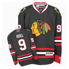 Youth Chicago Blackhawks Bobby Hull #9 Black Alternate Jersey