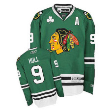 Chicago Blackhawks Bobby Hull #9 Green Premier Jersey