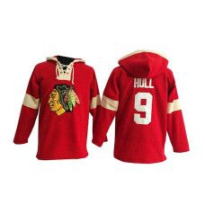 Chicago Blackhawks Bobby Hull #9 Red Pullover Hoodie