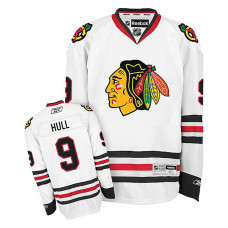 Women's Chicago Blackhawks Bobby Hull #9 White Away Jersey