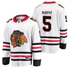 Chicago Blackhawks #5 Breakaway Away Connor Murphy Jersey White