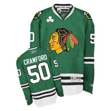 Chicago Blackhawks Corey Crawford #50 Green Premier Jersey