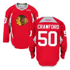 Chicago Blackhawks Corey Crawford #50 Red Practice Jersey