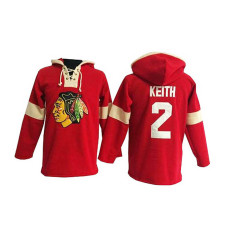 Chicago Blackhawks Duncan Keith #2 Red Pullover Hoodie