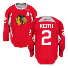 Chicago Blackhawks Duncan Keith #2 Red Practice Jersey