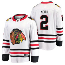 Chicago Blackhawks #2 Breakaway Away Duncan Keith Jersey White