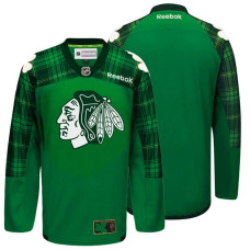 Chicago Blackhawks Green St. Patrick Day Blank Jersey