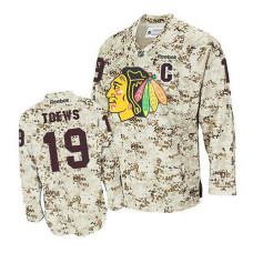 Chicago Blackhawks Jonathan Toews #19 Camouflage Camouflage Jersey