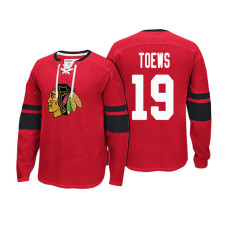 Chicago Blackhawks #19 Jonathan Toews Red Player Centre Pullover Hoodie