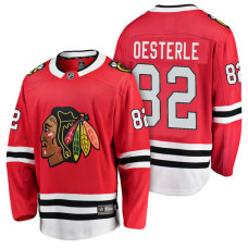 Chicago Blackhawks #82 Breakaway Player Jordan Oesterle Jersey Red