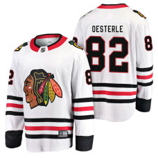 Chicago Blackhawks #82 Breakaway Away Jordan Oesterle Jersey White