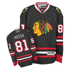 Women's Chicago Blackhawks Marian Hossa #81 Black Alternate Jersey