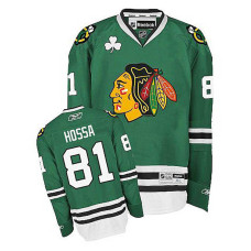 Chicago Blackhawks Marian Hossa #81 Green Premier Jersey