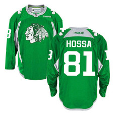 Chicago Blackhawks Marian Hossa #81 Green Practice Jersey