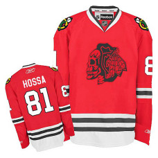 Chicago Blackhawks Marian Hossa #81 Red Red Skull Jersey