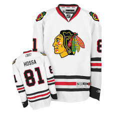 Women's Chicago Blackhawks Marian Hossa #81 White Away Jersey