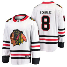 Chicago Blackhawks #8 Breakaway Away Nick Schmaltz Jersey White