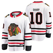 Chicago Blackhawks #10 Breakaway Away Patrick Sharp Jersey White