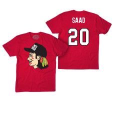 Chicago Blackhawks #20 Brandon Saad Red Hockey Club Game On T-shirt