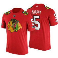 Chicago Blackhawks #5 Connor Murphy Red Adidas Player T-shirt