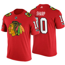 Chicago Blackhawks #10 Patrick Sharp Red Adidas Player T-shirt