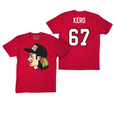 Chicago Blackhawks #67 Tanner Kero Red Hockey Club Game On T-shirt