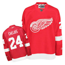 Detroit Red Wings Chris Chelios #24 Red Home Jersey