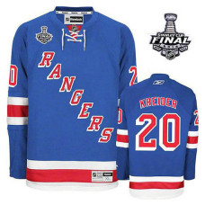 New York Rangers Chris Kreider #20 Royal Blue 2014 Stanley Cup Home Jersey