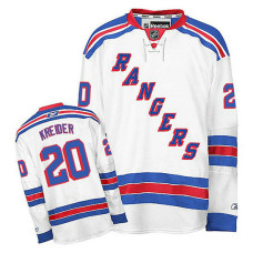 Youth New York Rangers Chris Kreider #20 White Away Jersey