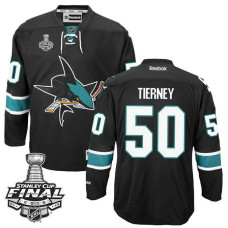 San Jose Sharks Chris Tierney #50 Black 2016 Stanley Cup Alternate Champions Jersey