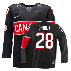 Women's Canada Team Claude Giroux #28 Black Premier Olympic Jersey