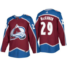 Colorado Avalanche #29 Nathan MacKinnon Burgundy 2017-2018 Season Home Jersey