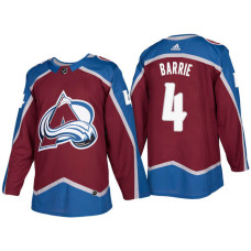 Colorado Avalanche #4 Tyson Barrie Burgundy 2017-2018 Season Home Jersey