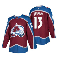 Colorado Avalanche #13 Alexander Kerfoot Burgundy 2018 New Season Player Home Jersey