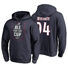 Colorado Avalanche #94 Andrei Mironov Navy 2018 Stanley Cup Playoffs Hoodie Hoodie