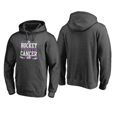 Colorado Avalanche Ash Hockey Fights Cancer Cross Check Hoodie