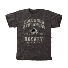 Colorado Avalanche Black Camo Stack Tri-Blend T-Shirt