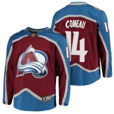 Colorado Avalanche #14 Breakaway Fanatics branded Blake Comeau With Jersey 2022 Stanley Cup Champions Patch Burgundy