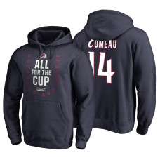 Colorado Avalanche #14 Blake Comeau Navy 2018 Stanley Cup Playoffs Hoodie Hoodie