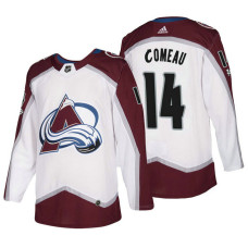 Colorado Avalanche #14 Blake Comeau White 2018 New Season Team Road Jersey