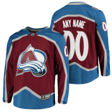 Colorado Avalanche 2018 Fanatics Branded Custom Jersey Burgundy